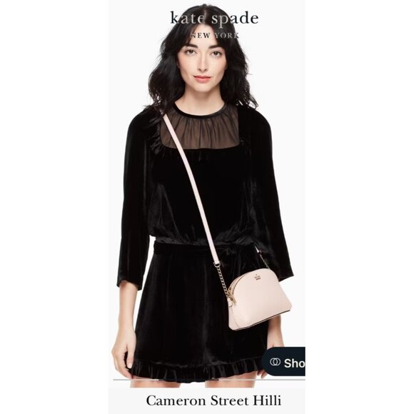 Kate‎ Spade New York Pink Leather Crossbody Bag With Gold Chain - Picture 6 of 9